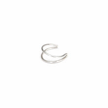 Load image into Gallery viewer, Double Silver Ear Cuff