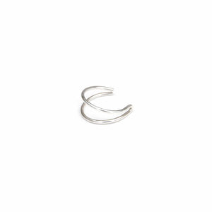 Double Silver Ear Cuff