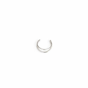 Double Silver Ear Cuff