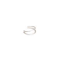 Load image into Gallery viewer, Double Silver Ear Cuff