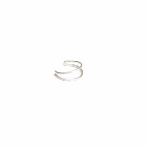 Double Silver Ear Cuff