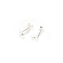Load image into Gallery viewer, Recycled Spiral Silver Earring Set - Handmade Stud Earrings, Ecosilver