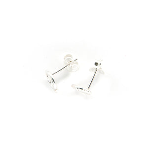 Recycled Spiral Silver Earring Set - Handmade Stud Earrings, Ecosilver