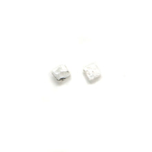 Load image into Gallery viewer, Recycled Square Silver Earring Set - Handmade Stud Earrings, Ecosilver