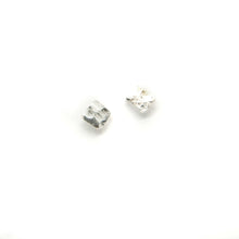 Load image into Gallery viewer, Recycled Square Silver Earring Set - Handmade Stud Earrings, Ecosilver