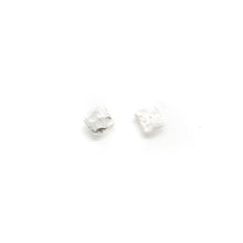 Load image into Gallery viewer, Recycled Square Silver Earring Set - Handmade Stud Earrings, Ecosilver