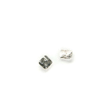 Load image into Gallery viewer, Recycled Square Silver Earring Set - Handmade Stud Earrings, Ecosilver