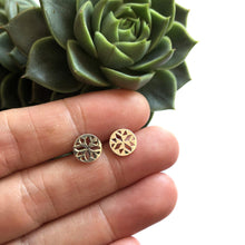 Load image into Gallery viewer, Silver Geometric Earrings - Stud Earrings, Silver Studs