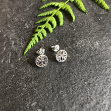 Load image into Gallery viewer, Silver Geometric Earrings - Stud Earrings, Silver Studs