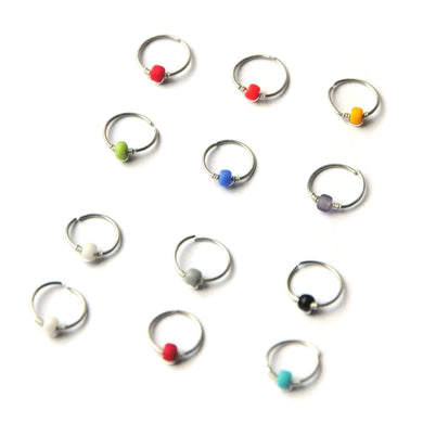 Colourful Bead Nose Ring