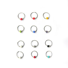 Load image into Gallery viewer, Colourful Bead Nose Ring