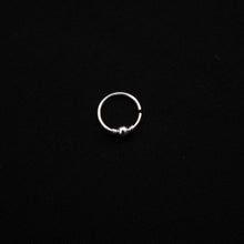 Load image into Gallery viewer, Dainty Silver Beaded Nose Ring