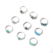 Load image into Gallery viewer, Thin Beaded Nose Ring