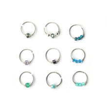 Load image into Gallery viewer, Thin Beaded Nose Ring