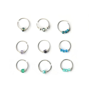 Thin Beaded Nose Ring