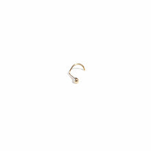 Load image into Gallery viewer, Nose Stud Nose Jewellery Tiny Gold Nose Stud, Plain 9ct Gold Nose Jewellery MidwinterHollow