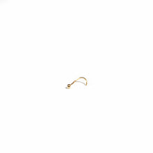 Load image into Gallery viewer, Nose Stud Nose Jewellery Tiny Gold Nose Stud, Plain 9ct Gold Nose Jewellery MidwinterHollow