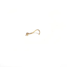 Load image into Gallery viewer, Nose Stud Nose Jewellery Tiny Gold Nose Stud, Plain 9ct Gold Nose Jewellery MidwinterHollow