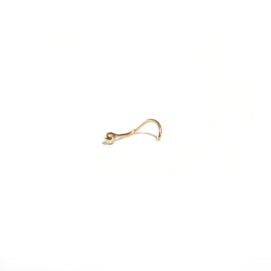 Nose Stud Nose Jewellery Tiny Gold Nose Stud, Plain 9ct Gold Nose Jewellery MidwinterHollow