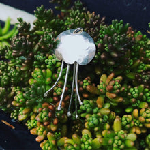Load image into Gallery viewer, Pendant Silver Reticulated Jellyfish Pendant MidwinterHollow