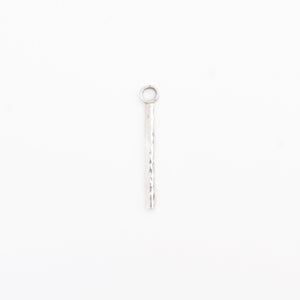 Textured Silver Bar Pendant