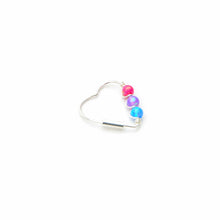 Load image into Gallery viewer, Bi Pride Flag Opal Bead Silver Earrings