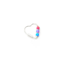 Load image into Gallery viewer, Bi Pride Flag Opal Bead Silver Earrings