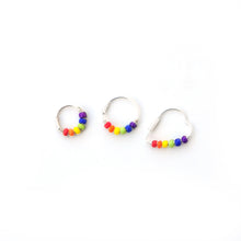 Load image into Gallery viewer, Gay Pride Rainbow Earrings - Cartilage Hoop, Nose Ring