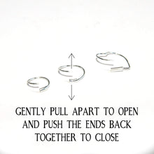 Load image into Gallery viewer, Lesbian Pride Silver Earrings - Cartilage Hoop, Nose Ring