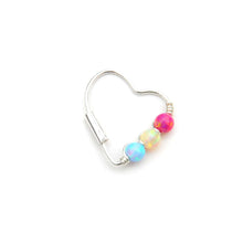 Load image into Gallery viewer, Pan Pride Opal Earrings - Ear, Cartilage Hoop