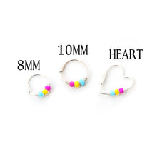 Load image into Gallery viewer, Pan Pride Opal Earrings - Ear, Cartilage Hoop