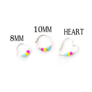 Pan Pride Opal Earrings - Ear, Cartilage Hoop