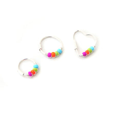 Load image into Gallery viewer, Panromantic Pride Flag Earrings - Cartilage Hoop, Nose Ring
