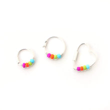 Load image into Gallery viewer, Panromantic Pride Flag Earrings - Cartilage Hoop, Nose Ring