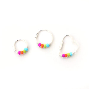 Panromantic Pride Flag Earrings - Cartilage Hoop, Nose Ring