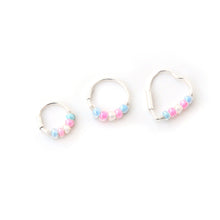Load image into Gallery viewer, Trans Pride Flag Hoop Earrings - Cartilage Hoop, Nose Ring