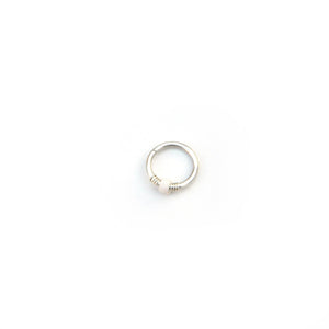 Gold Accent Beaded Hoop - Septum, Rook, Daith, Helix
