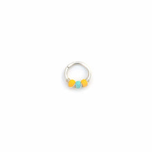 Load image into Gallery viewer, Tropical Colour Beaded Septum Ring - Rook, Daith, Helix