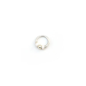Gold Accent Beaded Hoop - Septum, Rook, Daith, Helix