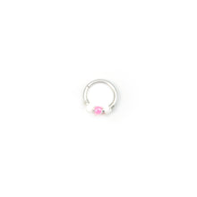 Load image into Gallery viewer, Pink Beaded Hoop - Septum, Rook, Daith, Helix
