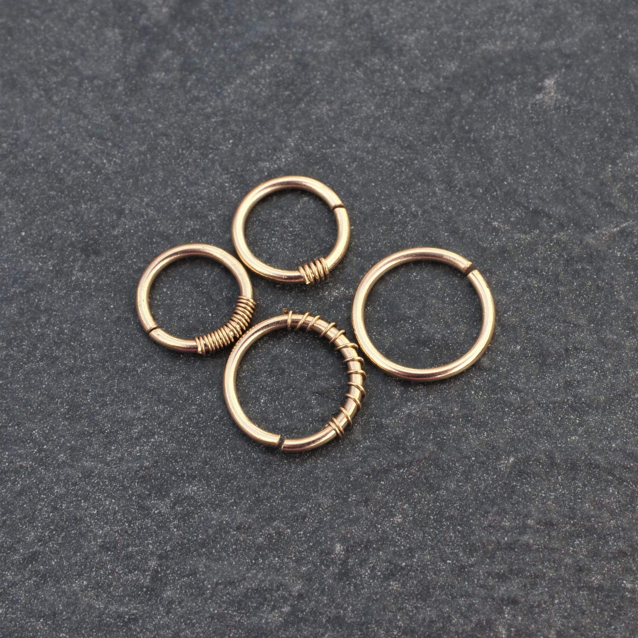 Solid Gold 4mm PlainHoop – The Piercery