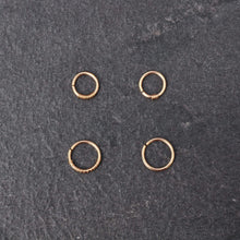 Load image into Gallery viewer, Septum Piercing Rook Piercing Daith Piercing 9ct Gold Septum Ring - Septum, Rook, Daith, Helix MidwinterHollow