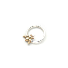 Load image into Gallery viewer, Brass Bee Septum Ring - Sterling Silver, Brass - Rook, Daith, Helix