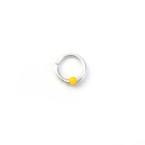 Bright Colour Bead Hoop - Septum, Rook, Daith, Helix