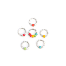 Load image into Gallery viewer, Bright Colour Bead Hoop - Septum, Rook, Daith, Helix