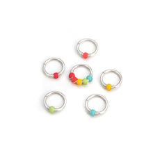 Load image into Gallery viewer, Bright Colour Bead Hoop - Septum, Rook, Daith, Helix