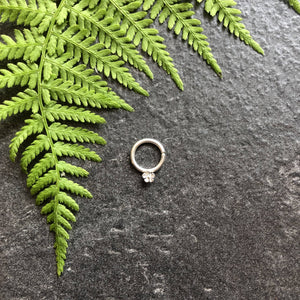 Dainty Flower Septum Ring - Rook, Daith, Helix
