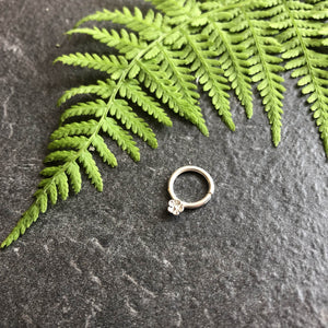 Dainty Flower Septum Ring - Rook, Daith, Helix