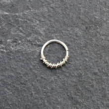 Load image into Gallery viewer, Double Twist Silver Hoop - Septum, Rook, Daith,