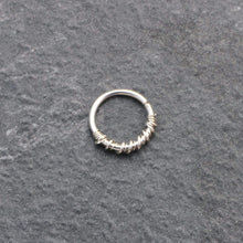 Load image into Gallery viewer, Double Twist Silver Hoop - Septum, Rook, Daith,